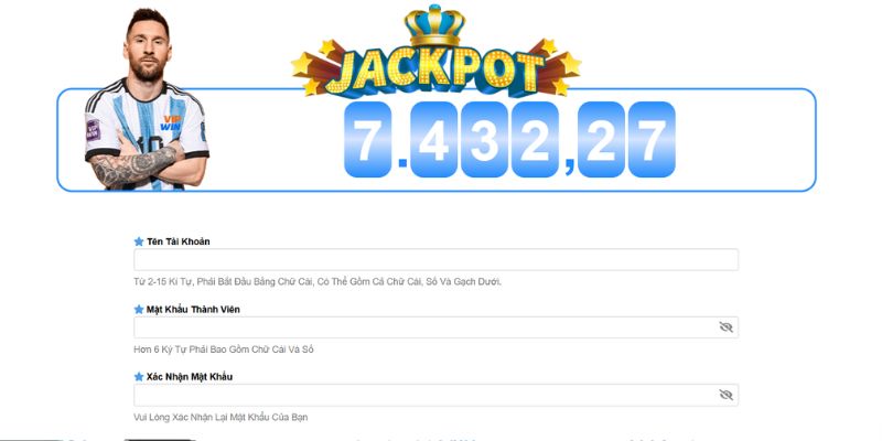 Dữ liệu điền form đăng ký VIPwin phải đảm bảo chính chủ 